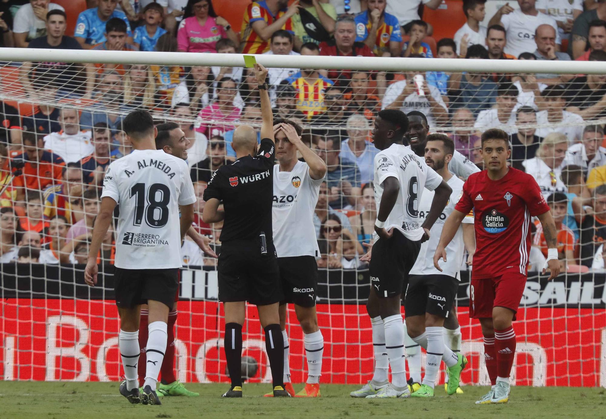 La victoria del Valencia CF ante el Celta de Vigo, en imágenes