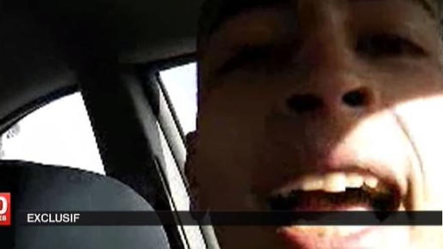 Imagen de un vídeo grabado por Merah, el presunto asesino de Toulouse.