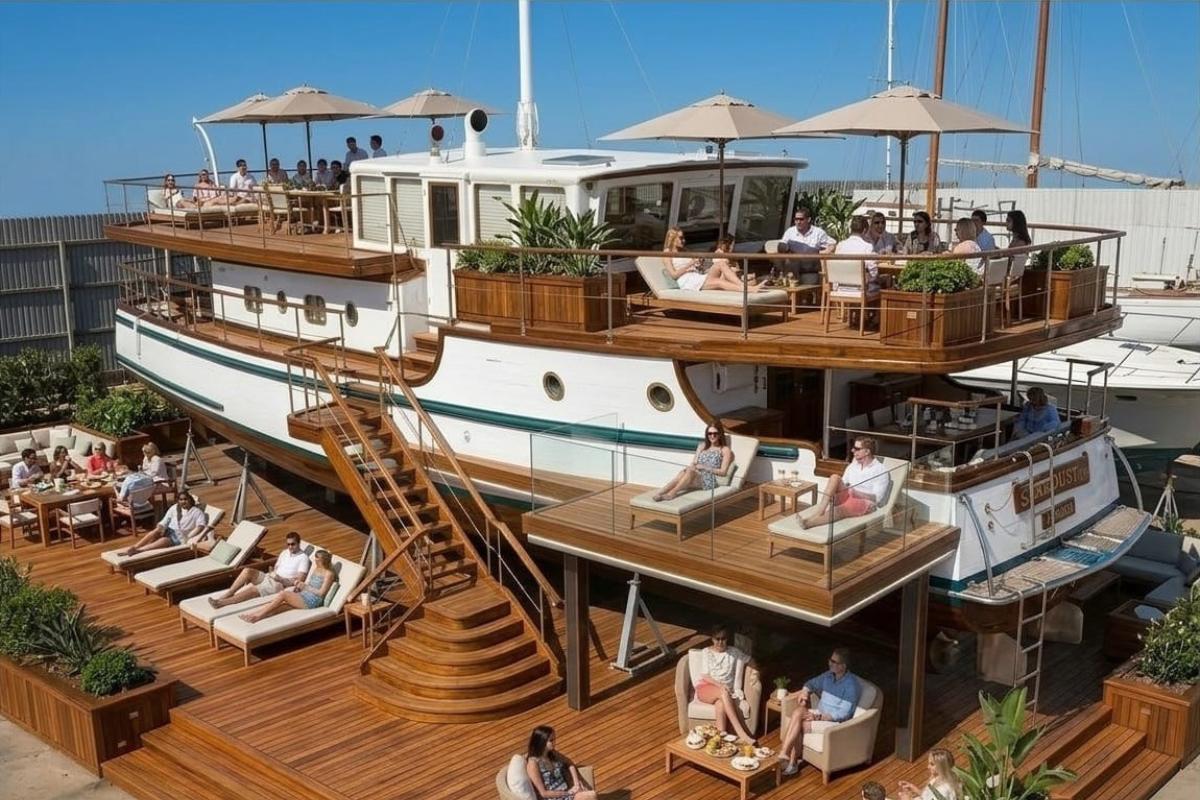 Lo nunca visto en La Manga un yate de los años 30 se convertirá en alojamiento junto al Mar Menor