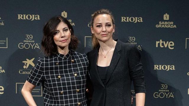 Las presentadoras de los Premios Goya 2025 y actrices, Maribel Verdú y Leonor Watling, ayer en Madrid. |  Europa Press