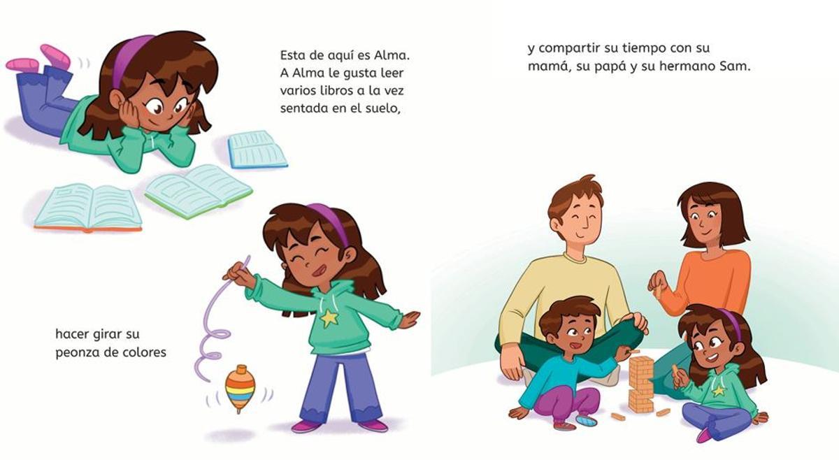 Primeras páginas del cuento, ilustrado por Cris Seto.