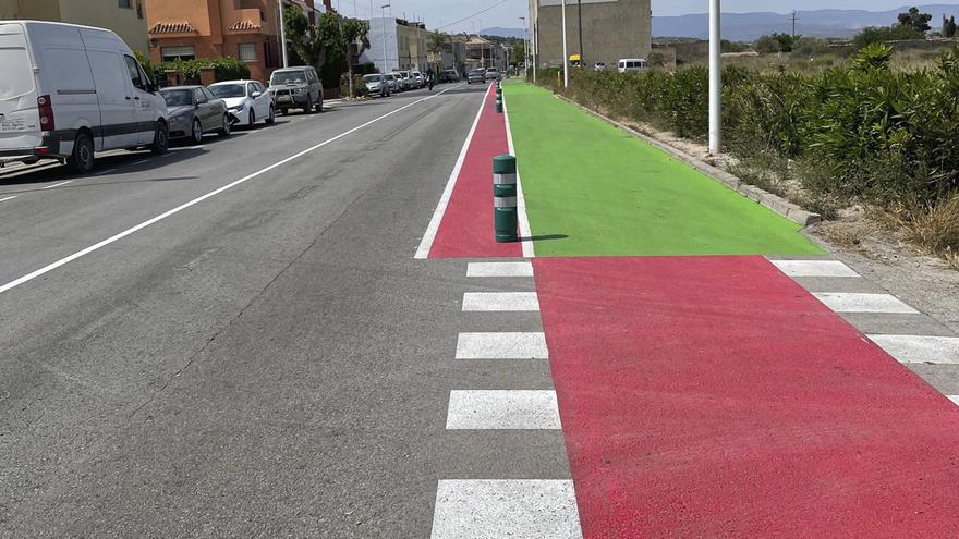 Llíria crea un nuevo carril bici urbano en la calle Censals