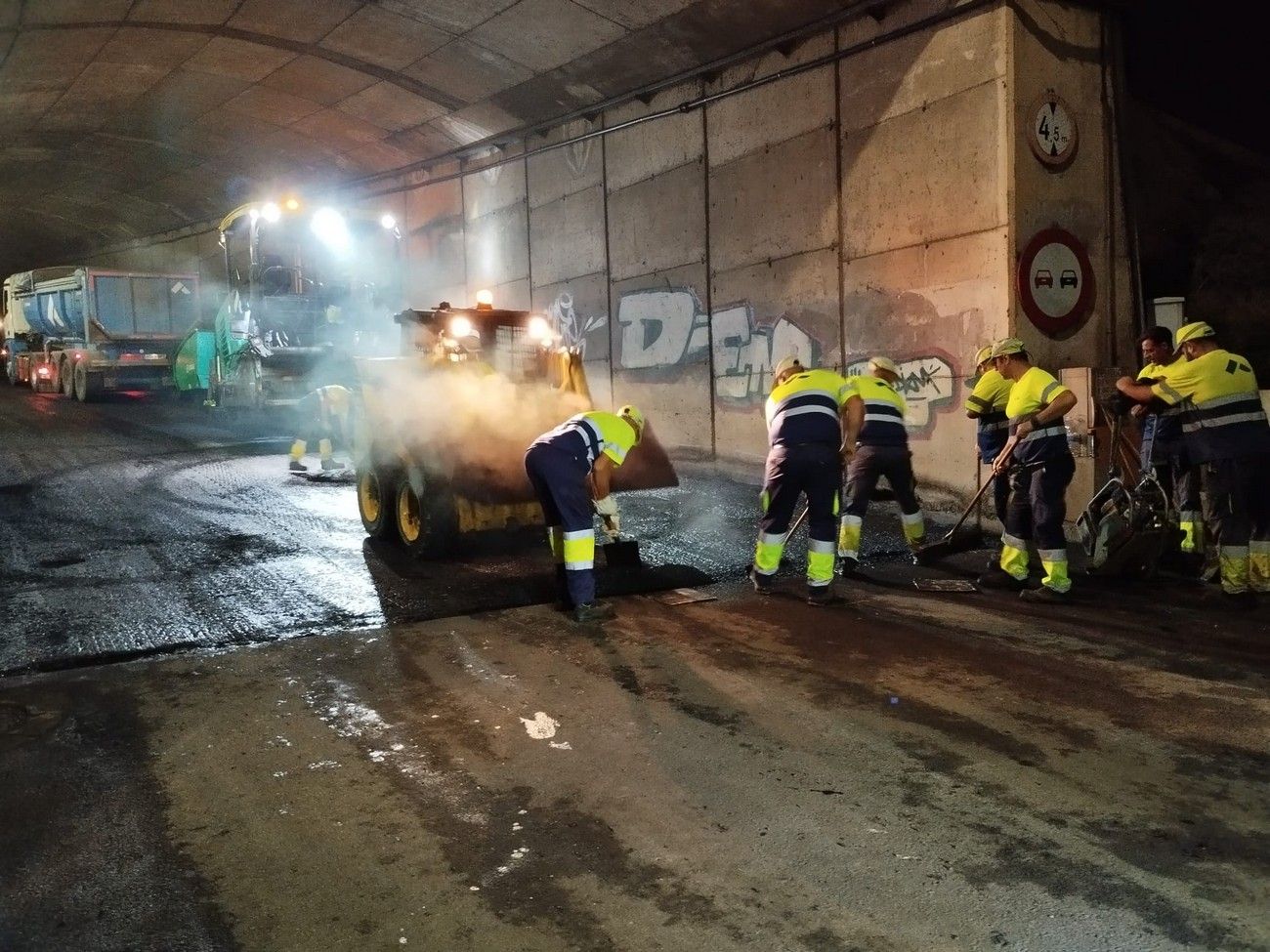 Reasfaltado enlace El Rincón y Las Arenas