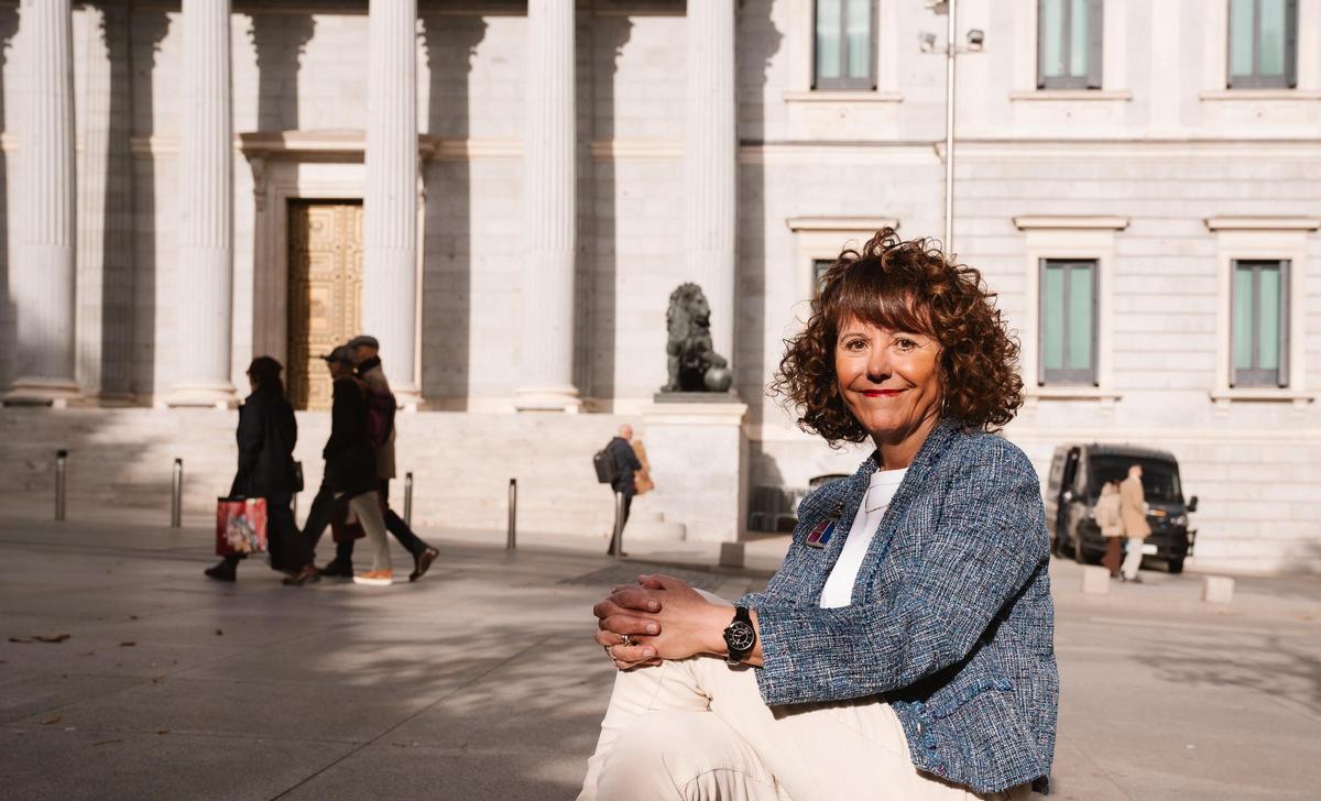 Ana Rivero, taquígrafa jubilada del congreso, en Madrid.