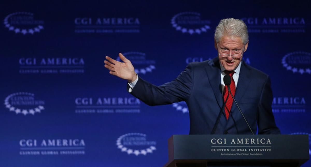 L’expresident Bill Clinton, durant una conferència de la Fundació Clinton, dimecres a Denver.