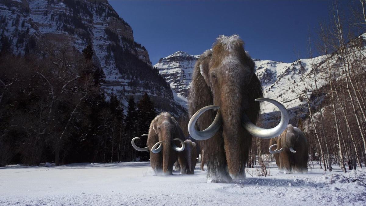 Recreación de mamuts en la Tierra