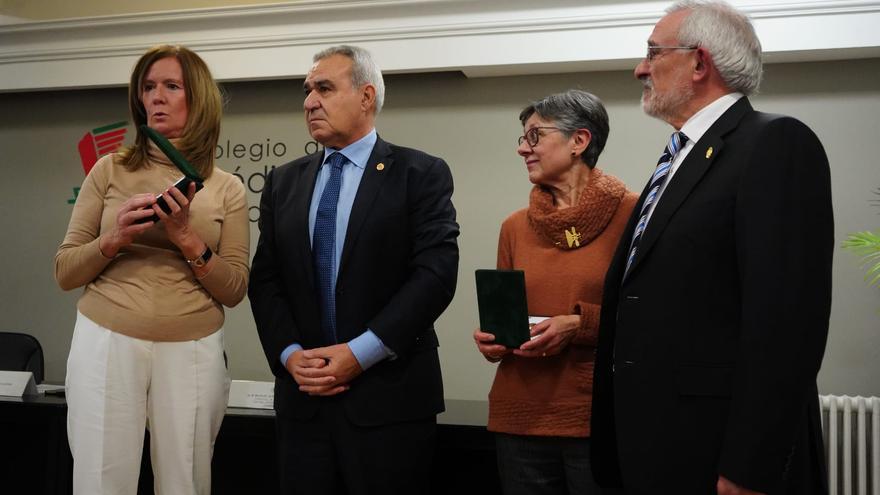 Los doctores zamoranos Prieto y Estella, colegiados de honor de la Organización Médica