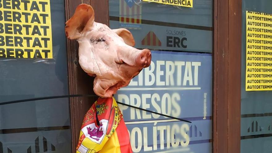 Acusen ERC d&#039;espanyolista amb un acte vandàlic a la seu comarcal del partit a Solsona