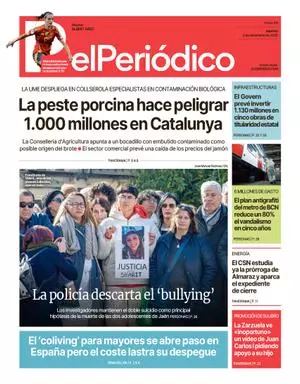La portada de EL PERIÓDICO del 2 de diciembre de 2025