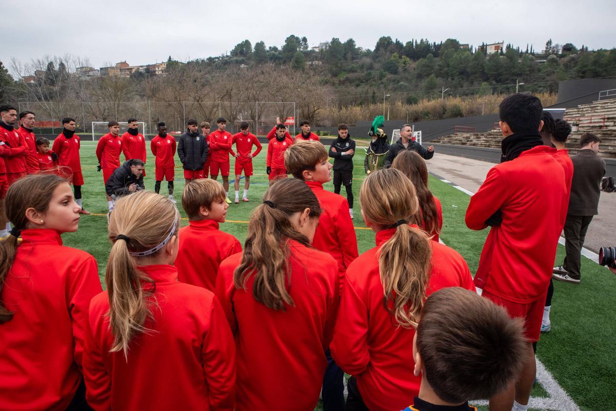 Imatges de l'últim entrenament de l'any del Centre d'Esports Manresa