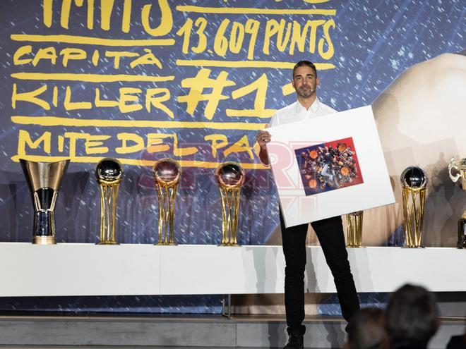 Homenaje a Juan Carlos Navarro en el Palau Blaugrana