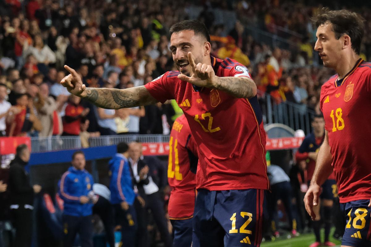 La Roja juega en Málaga contra Noruega, en imágenes