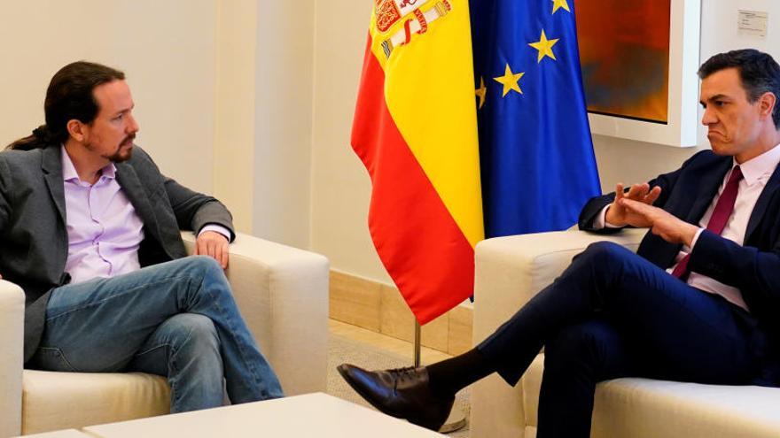 Sánchez i Iglesias acorden una majoria progressista a la Mesa del Congrés