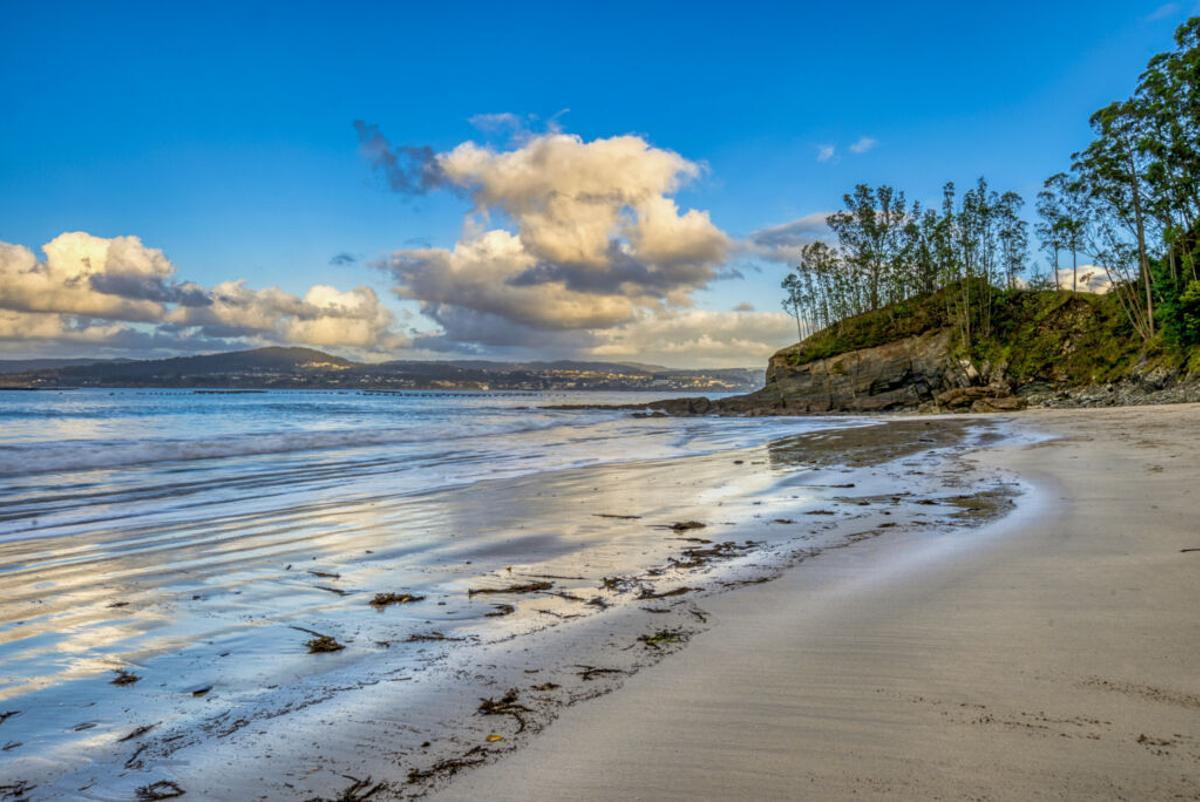 La playa de Arnela, en Sada