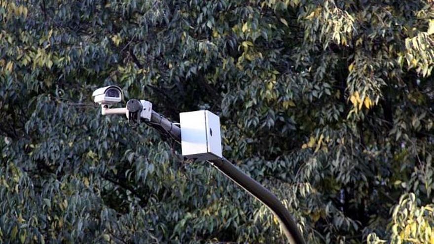 Imagen de una de las cámaras de televisión que controlan el tráfico en el casco urbano de Alcoy