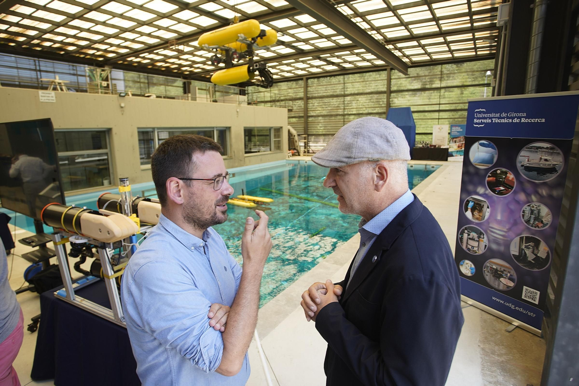 Les fotos de la nova piscina de proves del centre de robòtica submarina de la UdG