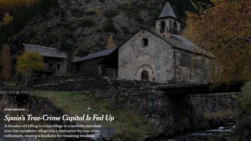 Imagen del reportaje que el diario The New York Times ha publicado sobre el crimen sin resolver de Tor