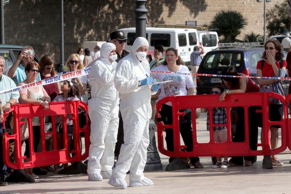 La Policía Nacional celebra su patrón con un simul