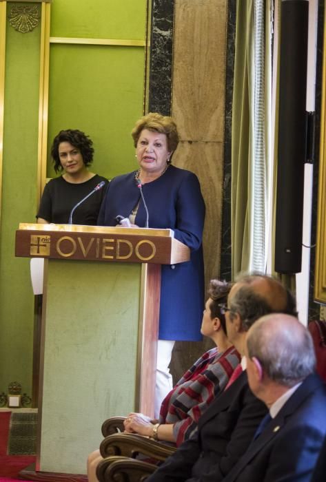 Acto de las cofradías en el Ayuntamiento de Oviedo