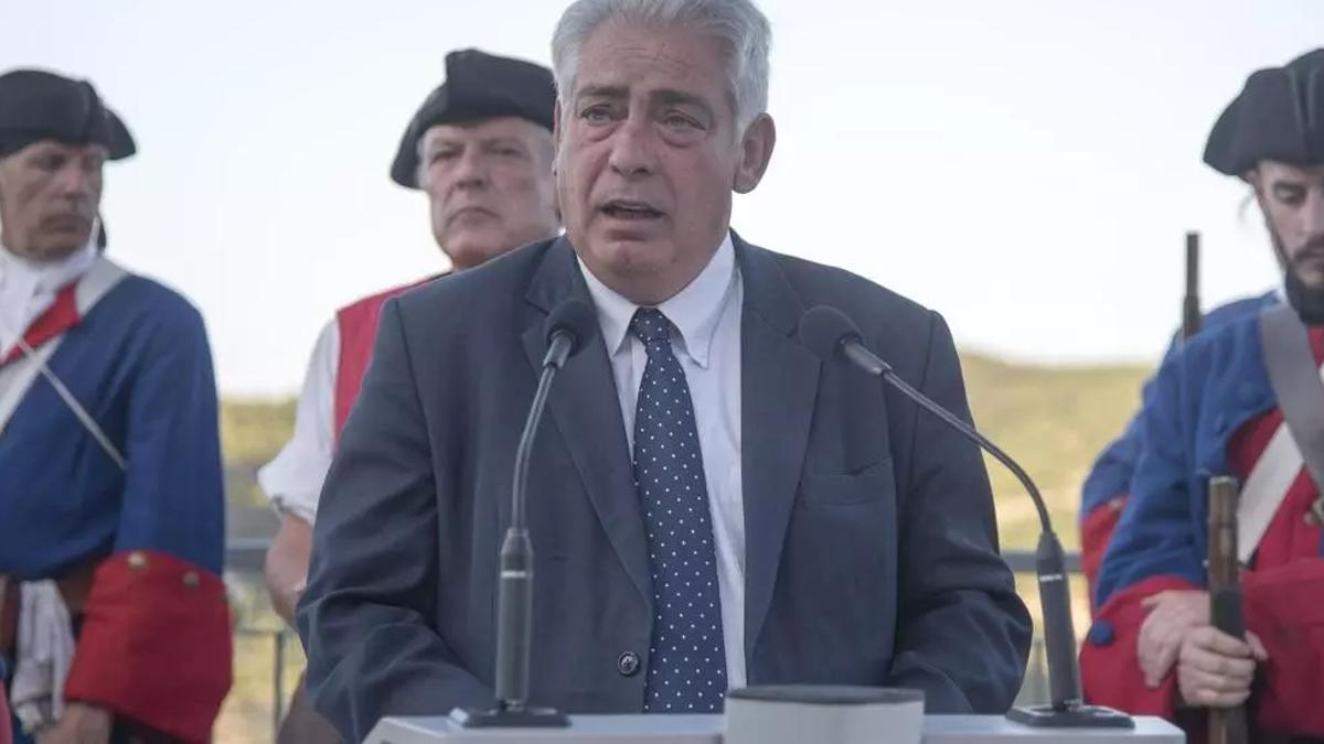Josep Tarin Canales quan era alcalde de Talamanca, en una foto del 2019