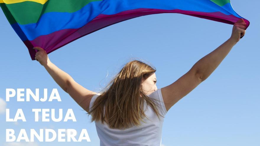 Llamamiento del PSPV-PSOE en Nàquera para colgar la bandera arocoíris de los balcones