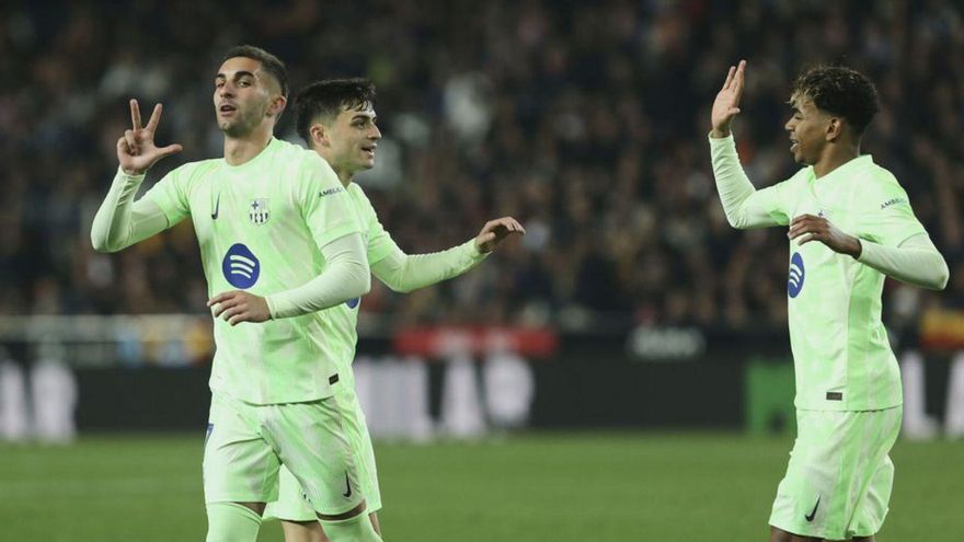 El Barcelona juguetea con el Valencia