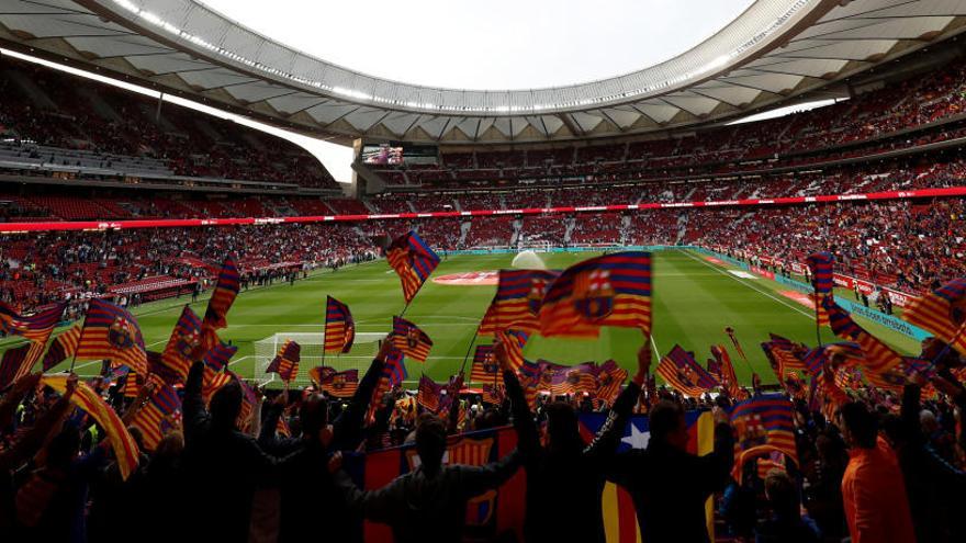 Imatge del Wanda Metropolità, aquest dissabte, abans de la final de Copa