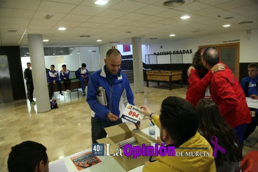 Recogida de dorsales, ambiente y salida de la XXXI Media Maratón Ciudad de Lorca