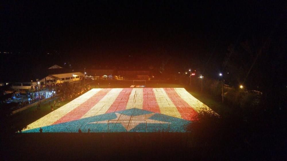 Estelada d'espelmes a Llívia.