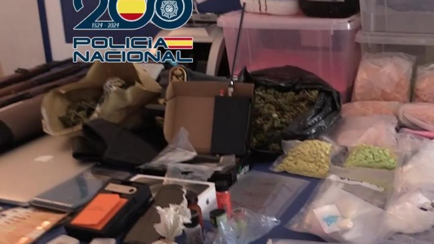 Drogas sintéticas incautadas por la Policía Nacional.