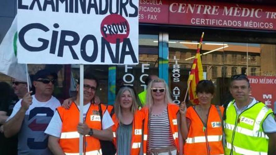 Els examinadors de Girona en una de les darreres protestes.