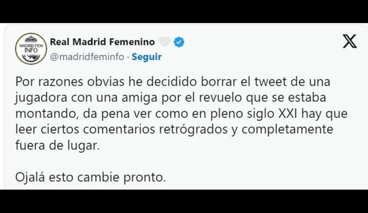 Denuncia del Real Madrid Femenino