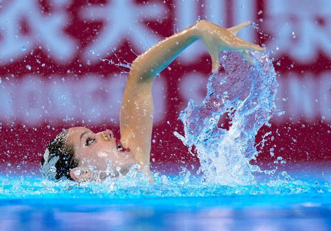 Plata en dúo mixto libre para estrenar el medallero español en el Europeo de natación artística