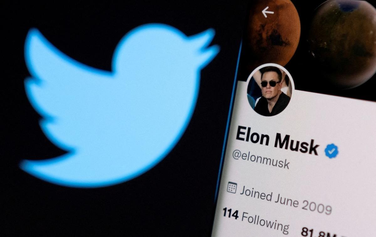 El perfil de Elon Musk en Twitter.