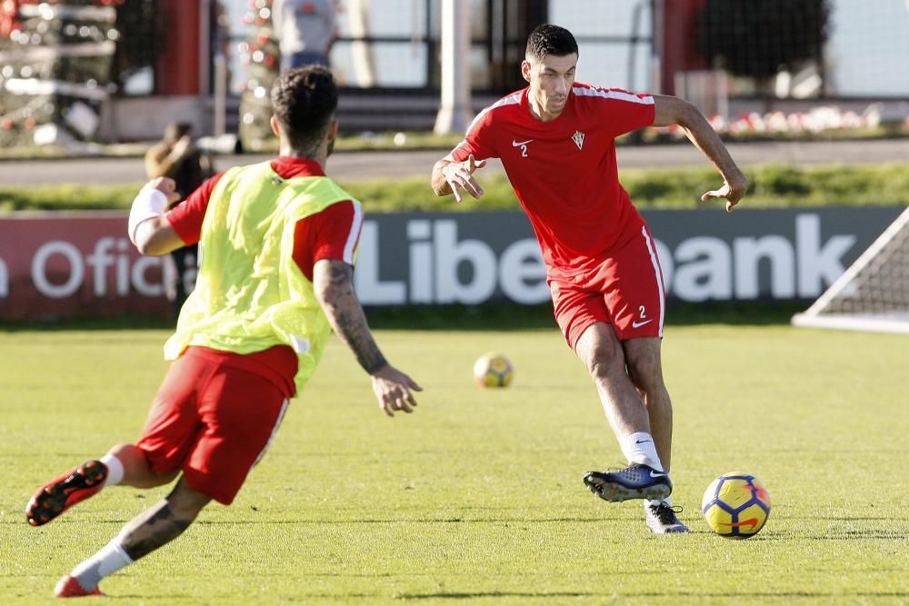 Entrenamiento del Sporting