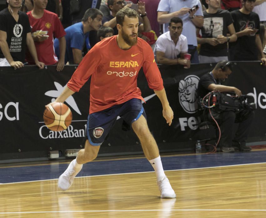 08/08/2017 deportes  partido entre la selección española  de Baloncesto contra Tunez