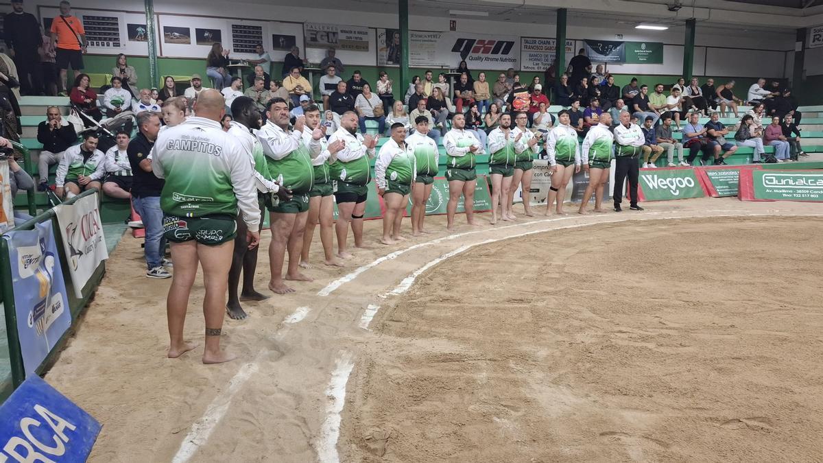 Triple duelo entre primeros y segundos de los tres grupos de la Lucha Canaria