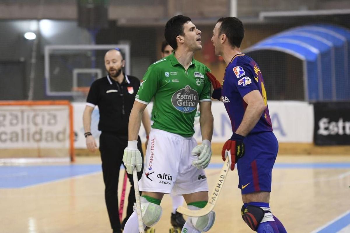 Sergi Miras se encara con Panadero en el polémico Liceo-Barça de 2018.
