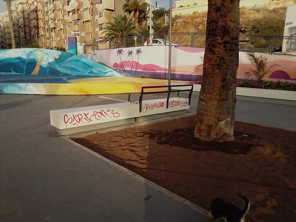 Actos vandálicos en Santa Cruz de Tenerife