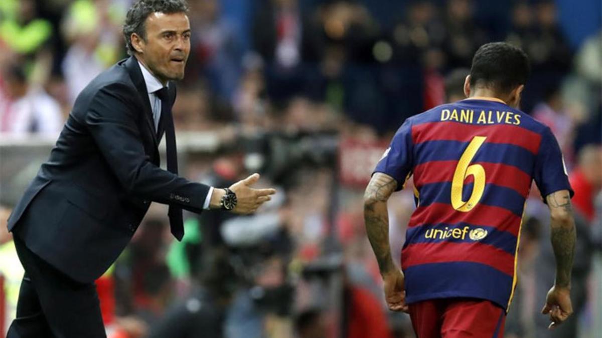 Alves no volverá a estar bajo las órdenes de Luis Enrique