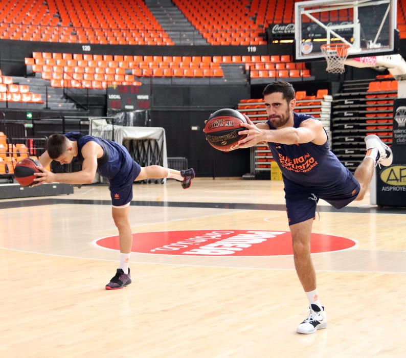 Primer entrenamiento del Valencia Basket masculino