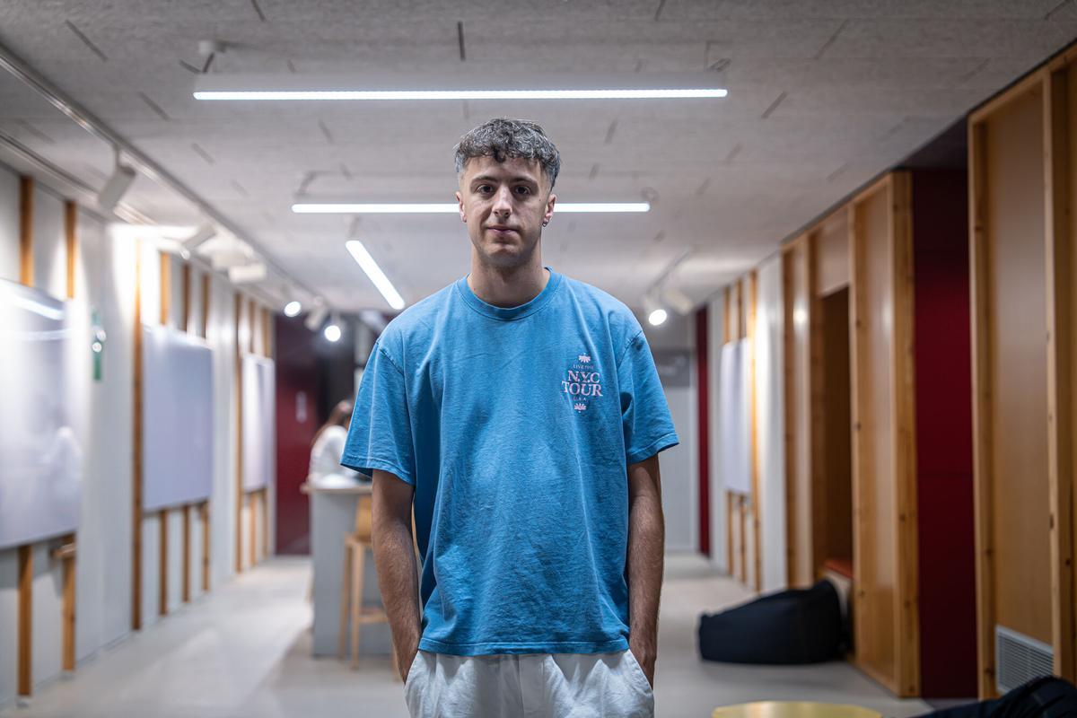 Martí Juncà, que cursó un semestre en Suecia, en el campus de Poblenou de la Pompeu Fabra.