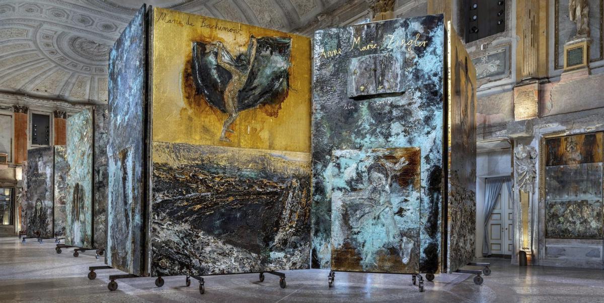Exposición de Anselm Kiefer no Palazzo Reale de Milán.