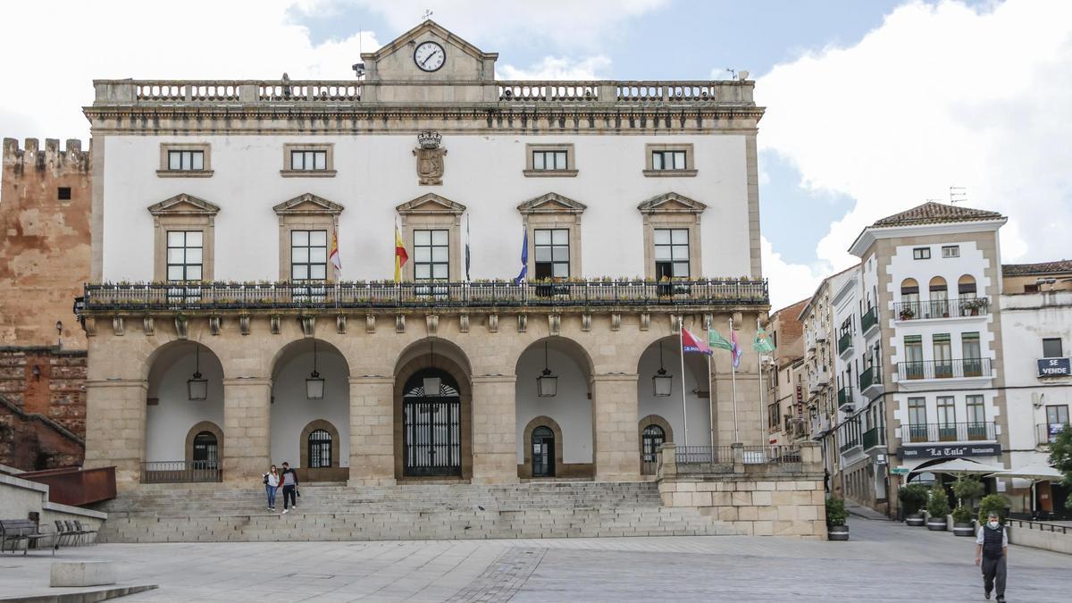Fachada del Ayuntamiento de Cáceres.