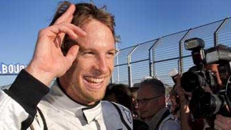 Button y Barrichello en primera fila, Alonso en sexta