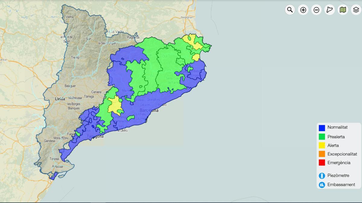 La situació a Catalunya.