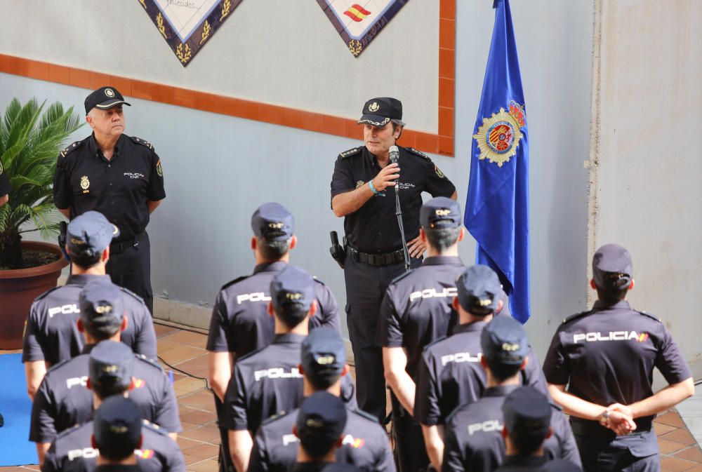 Málaga recibe a 190 cadetes de la Policía Nacional que harán prácticas durante un año.