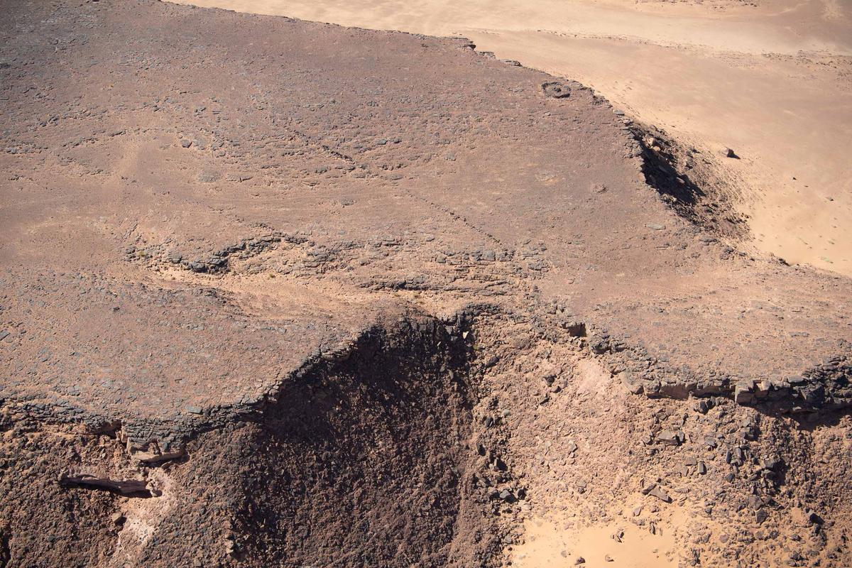 Esta cometa arábiga terminaba en un precipicio a donde eran arrojadas las presas.