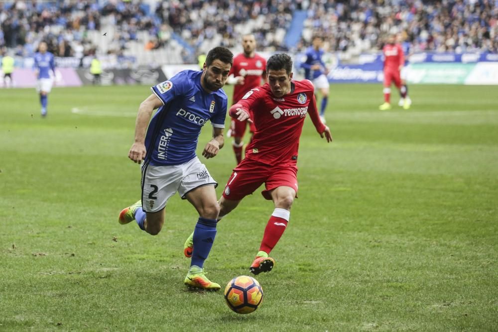 El partido entre el Real Oviedo y el Getafe, en imágenes