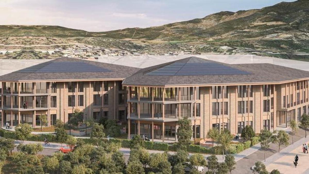 Recreació de com serà la nova residencia per a la gent gran de la Seu